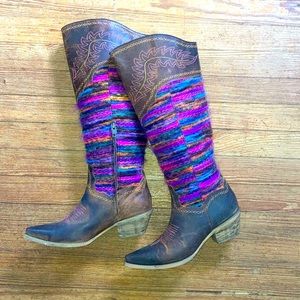 Serape Cowgirl Boots